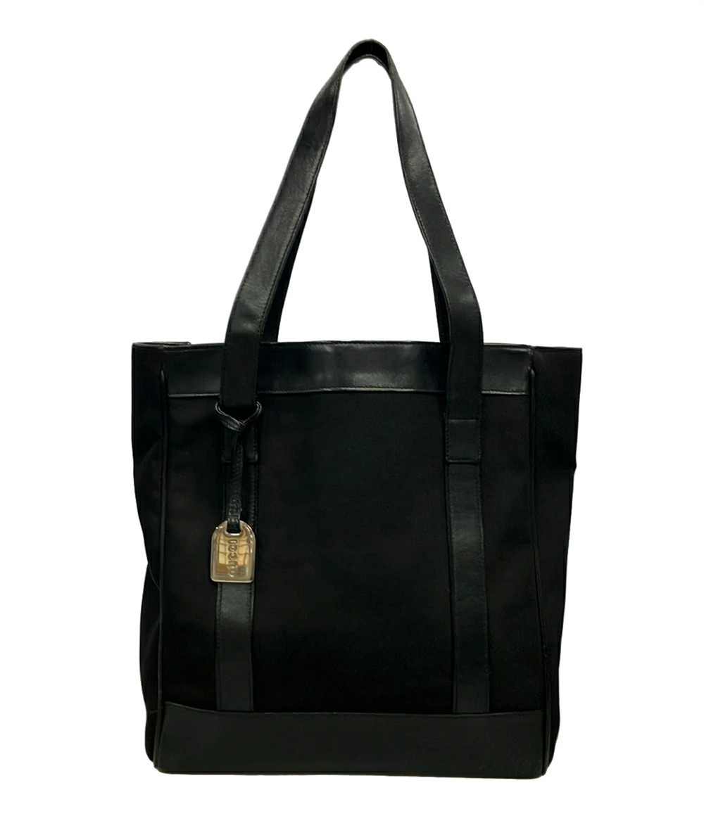 Gucci Leather Tote Shoulder Bag Black